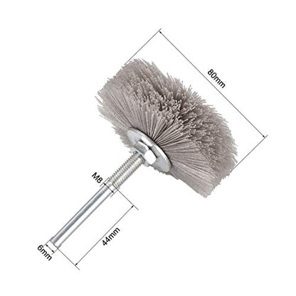 uxcell Abrasive Nylon Wheels Brush 320 Grits with 1/4 Inch Shank for Polish Grinder 3pcs - style: 320 Grits