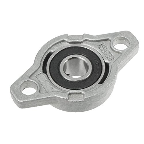 uxcell 2pcs KFL000 10mm Zinc Alloy Self Aligning Pillow Block Flange Bearing - size: 10mm