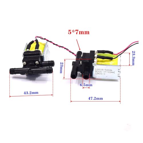 CJWV16-3A12A DC 12V 2-Position 3-Way Mini Electric Water Solenoid Valve Switch For Home Sweeper