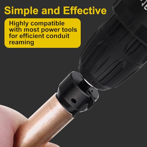 Valkynos Conduit Reamer for 1/2-Inch, 3/4-Inch and 1-Inch Conduit Pipe