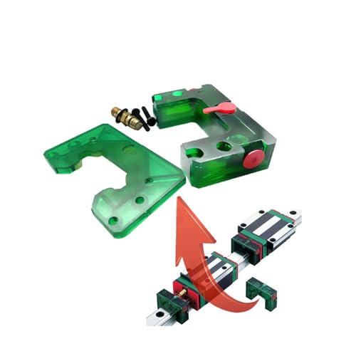 HGH45CA Carriage Slider Block, 2pcs HGH45CA Square Bearing Slider Block with 2pcs E2 Oil Box Self-Lubricating Slider Assembly for 3D Printer, CNC Machine and DIY Project - size: 45