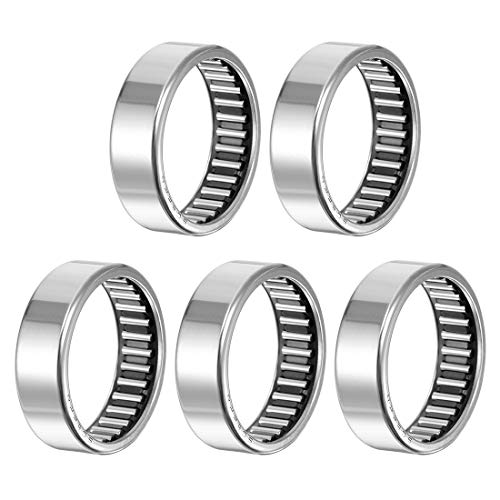 uxcell SCE228 Needle Roller Bearings, Drawn Cup Open End, 1-3/8-inch Bore 1-5/8-inch OD 1/2-inch Width 23700N Static Load 13600N Dynamic Load 5pcs - size: 1-3/8x1-5/8x1/2"