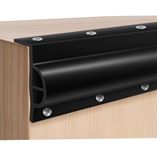 Dock Edging 10 Feet/20 FeetBoat Dock Bumpers for Dockside and Edge,5 Park and 10 Park Dock Greater Protector Rub Rail for Boats,Each Park 23.5 inch Long. - color: Black, style: 5 pcs Totall 10ft