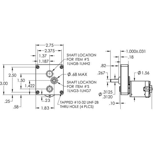 Dayton Model 1LNG6 DC Gear Motor 4.5 RPM 1/200 hp 12VDC (4Z835)