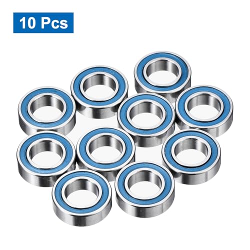 uxcell 10 Pcs MR137-2RS Micro Bearings, 7x13x4mm Chrome Steel, ABEC7 - size: MR137-2RS