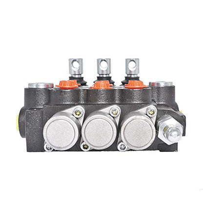 findmall 3 Spool Hydraulic Directional Control Valve 13GPM 3600PSI - size: 13 GPM, style: 3 Spool