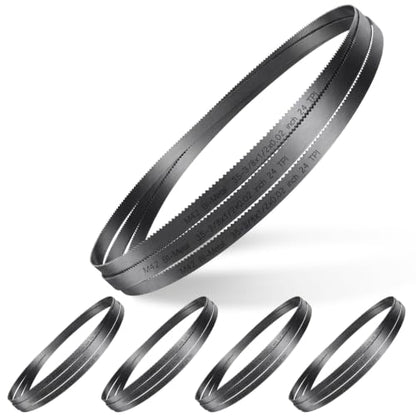 5 Pack Bi-Metal Portable Band Saw Blades, 35-3/8'', 24 TPI - size: 35-3/8'', style: 24 TPI