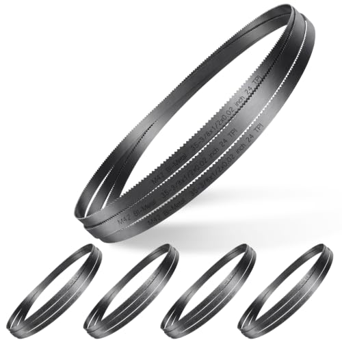 5 Pack Bi-Metal Portable Band Saw Blades, 35-3/8'', 24 TPI - size: 35-3/8'', style: 24 TPI