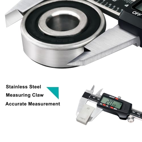 Kynup Digital Caliper, Caliper Measuring Tool, Micrometer Dial Caliper - color: Black, size: 6 inch