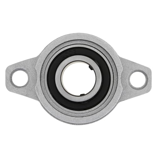 4Pcs KFL002 15mm Inner Bore Mounted Flange Mounted Pillow Block Bearings for Diameter 15mm Linear Shaft Rod T8 Lead Screw - size: KFL002(15mm)