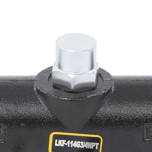 Hydraulic Adjustable Variable Flow Control Valve w/Relief, 0-30 GPM, 3/4” NPT Port Size,500-3000 PSI Pressure Relief Valve Adjustment Range, 30.38Gal/min