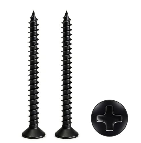 #4 x 1-3/8" Flat Head Self-Tapping Wood Screws, M3x35mm(80Pcs) - color: 100 PCS, size: #4x1-3/8''-100 PCS