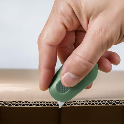 Slice Mini Box Cutter | Manual Retracting | Safe Ceramic Box Cutter Lasting 11x Longer than Metal | Box Opener | 2 Pack | Sage - color: Sage, size: 2 Pack