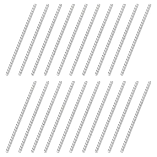 uxcell 20Pcs Fully Threaded Rod M2 x 0.4mm Pitch 50mm/2 Inch Threaded - size: M2x0.4mmx50mm