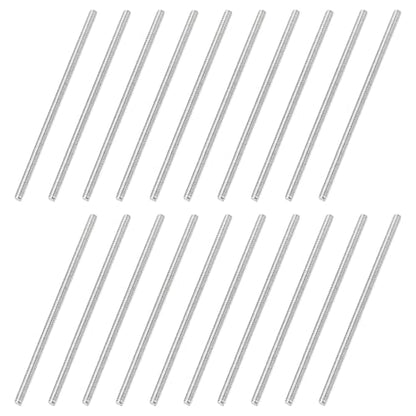 uxcell 20Pcs Fully Threaded Rod M2 x 0.4mm Pitch 50mm/2 Inch Threaded - size: M2x0.4mmx50mm