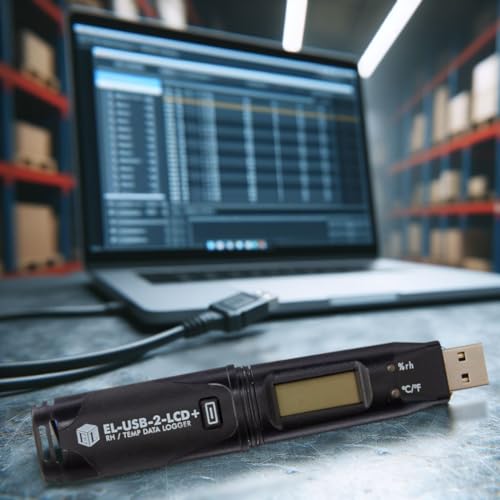 Lascar Electronics EL-USB-2-LCD+ High Accuracy Humidity Temperature and Dew Point Data Logger with LCD