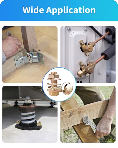 450PCS Metric Grade 8.8 Flange Bolts and Nuts Assortment Kit, M5 M6 M8 Hex Cap Flange Hex Bolts Flange Nuts Assorted Set, Yellow Zinc Plated, Length from 12-30mm (450Pcs M5 M6 M8) - size: M5/M6/M8 Yellow