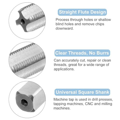 uxcell 3pcs Tap and Die Set, Metric M11 x 1 Thread Taps & Round Die, Tapping Threading Tool Tap & Die Kit for Nut Screw Bolt Thread Repair - size: M11 x 1