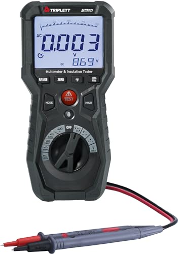 Triplett MG530 Insulation Resistance Tester/Multimeter - size: MG530, style: Standard
