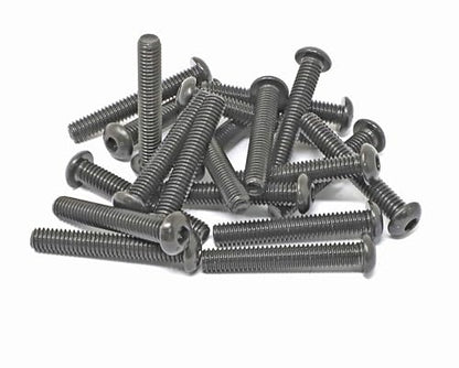 iexcell 20 Pcs 5/16-18 x 2" Alloy Steel 10.9 Grade Hex Socket Button Head Cap Screws Bolts Kit, Black Oxide Finish - size: 5/16-18 x 2"