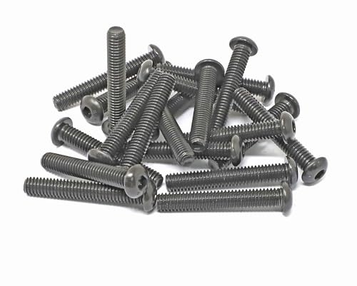 iexcell 20 Pcs 5/16-18 x 2" Alloy Steel 10.9 Grade Hex Socket Button Head Cap Screws Bolts Kit, Black Oxide Finish - size: 5/16-18 x 2"