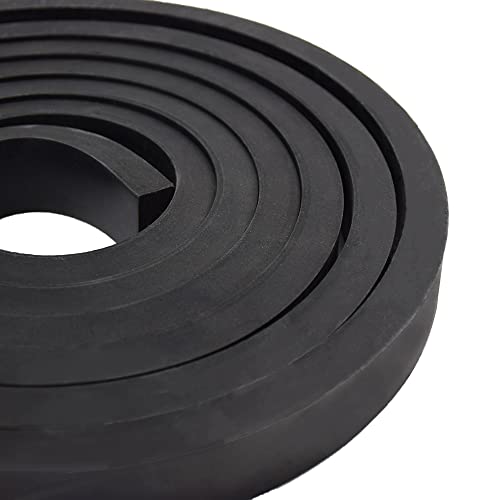 DEVNOL Rubber Strip 1/2(.500)" Thick X 1" Wide X 10'Long Grade 65A for Gasket, Surface Protection, Sealing - size: 1/2" x 1" x 10'