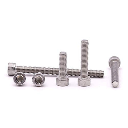 1/4"-20 x 5/8 inch Stainless Socket Head Cap Screws, 304 Stainless Steel 18-8, Allen Hex Drive, Full Thread Coverage, 30 Pack - size: 1/4-20 x 5/8"
