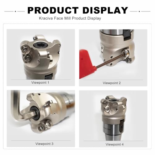 R8 Shank 50mm EMR Round Dowel Face Mill Set - size: 50MM