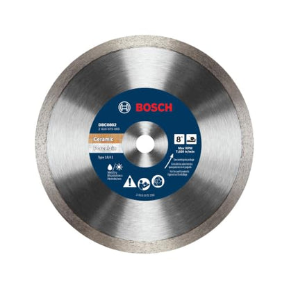 BOSCH DBC0802 8 in. Premium Continuous Rim Blade for Precise Cuts - size: 8 in