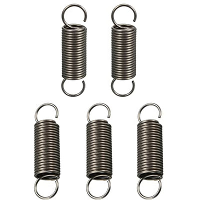 DTGN 1x10x40mm(WxODxL) Extension Spring - 5Pack - Good for Home Repair Machinery - Spring Steel Extended Compressed Spring - Dark Grey - size: 1x10x40mm