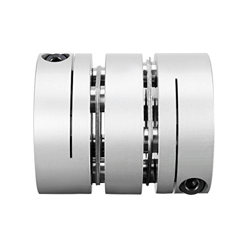 uxcell 14mmx15mm Clamp Tight Motor Shaft 2 Diaphragm Coupling Coupler - size: 14-15mm