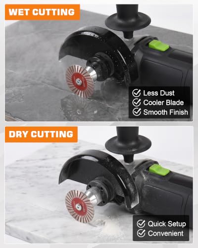 7-Piece 40mm 50mm Mini Diamond Saw Blade Set for 5/8-11 Angle Grinders