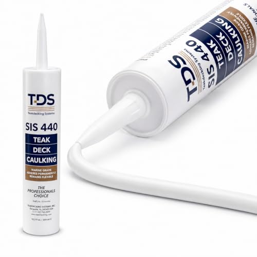 Teakdecking Systems (TDS) SIS 440 Teak Deck Caulk Cartridge 10.3oz - White - color: White, size: 10.3 oz