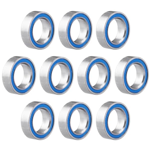 10pcs MR85-2RS Ball Bearings - Miniature Deep Groove Ball Bearing Double Blue Rubber Sealed Chrome Steel for RC Cars/Planes/Drone/Robotics and Small Electric Motors(5x8x2.5mm) - size: 5x8x2.5mm MR85-2RS