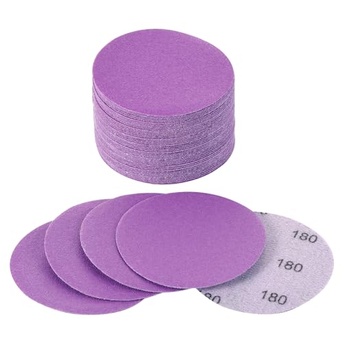 3 Inch Sanding Discs, 40 Pack 180 Grit Hook and Loop Sandpaper - style: 180 Grit