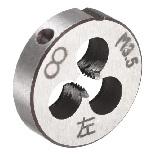 M3.5 x 0.6 Round Threading Die Left Hand Alloy Steel - size: M3.5 x 0.6