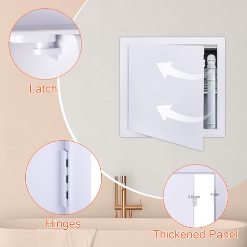 Suteck Plastic Access Panel for Drywall & Ceiling 14 x 14 Inch - size: 14 x 14 inch