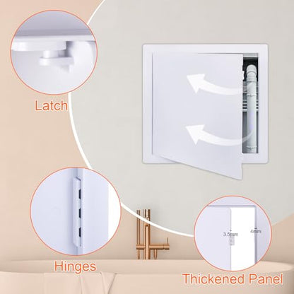 Suteck Plastic Access Panel for Drywall & Ceiling 14 x 14 Inch - size: 14 x 14 inch
