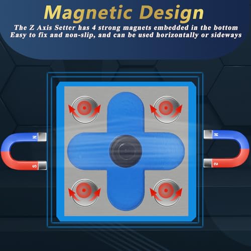 Z Axis Zero Setting 0-0.1'' X 0.001'', 2" Zero CNC Instrument Setter,CNC Machining Center Blade Adjuster,for CNC Lathe,Milling Machine,Drilling Machine