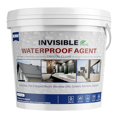 2kg Transparent Waterproof Coating, Water-Based, Stop Leaky - size: 2000g