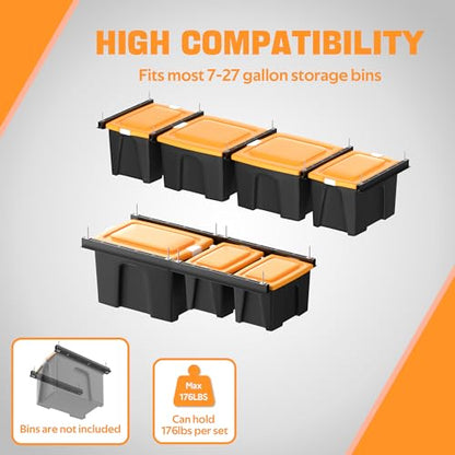 Ultrawall Overhead Garage Storage Rack, Heavy Duty Ceiling Storage Rack - style: For 4 Bins