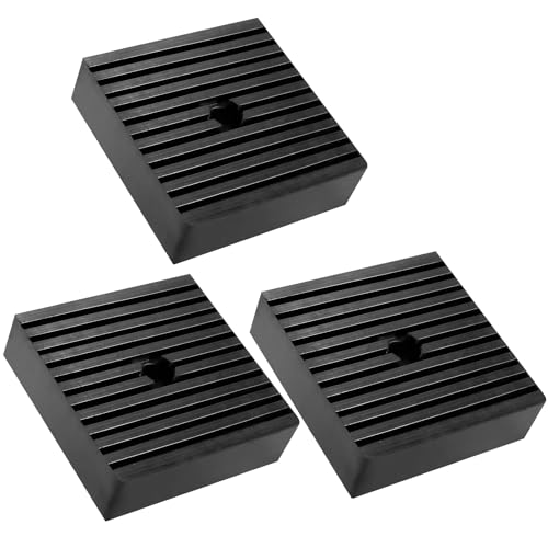 Solid Shock Rubber Pads,Heavy Duty Square Rubber Block for Air Compressor