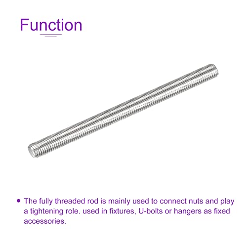 DMiotech 20 Pack M3 x 45mm Fully Threaded Rod 304 Stainless Steel Right Hand Threads Rod Bar Studs Clamps and U-Bolts - size: M3 x 45mm