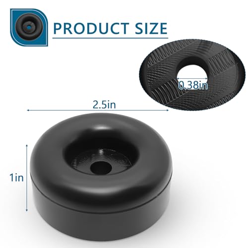 Heavy Duty Rubber Anti Vibration Feet for Generators, Pressure Washers, Air Compressors and Pumps Rubber Foot Pads,1 X 2.5 in,with Screw Kits, 4-Pack