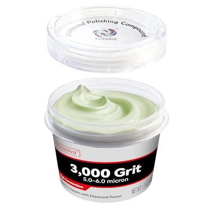 Diamond Paste Lapping Compound, 3,000 Grit, 50 G/1.76 Oz, Scratch Removal - size: 3,000Grit, style: 1.78 oz (50g)