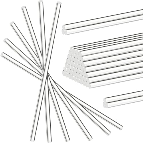 Zopeal 30 Pcs 12" Clear Acrylic Dowel Rod for Craft,0.2'' /5mm Diameter - size: 0.20 Inch (5 mm) Diameter