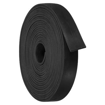 uxcell Neoprene Rubber Sheet Rolls 5/64" T x 0.6" W x 11.5'L Solid Rubber Seal Strip for DIY Gasket, Crafts, Pads, Seals, Protection - size: 5/64"T x 0.6"W x 11.5'L