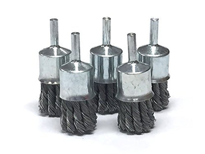 Benchmark Abrasives 1" Knot Wire Brush for Drill & Die Grinder, 1/4" Shank
