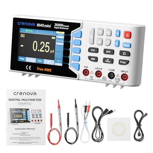 Crenova 30000 Counts True RMS Digital Multimeter, Desktop Bench Multimeter