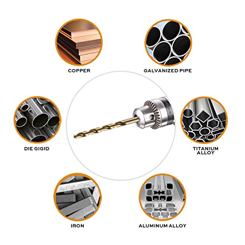 Narwhal 7/32 Inch Cobalt Drill Bits (13 Pack - Industrial Grade M35 Cobalt) 3-5/8" Length & 135 Degree Split Point for Drilling Into Metal, Hardened & Stainless Steel, Cast Iron, & More! - size: 7/32 in
